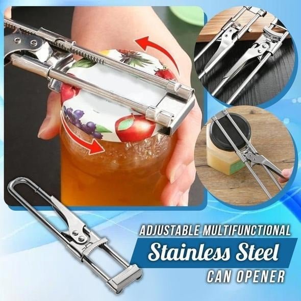 Adjustable Multifunctional Stainless Steel Can Opener (6)