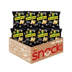 【2023 Special Deals + Free Shipping】Smartfood 40 Pack 0.625 Ounce White Cheddar Flavored Popcorn