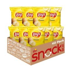 【2023 Flash Sale + Free Shipping】Lay's Classic Potato Chips, 1 oz (Pack of 40)