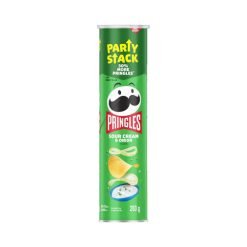 【2023 Flash Sale + Free Shipping】Pringles 203 Grams Mega Can Sour Cream & Onion Flavour Potato Chips