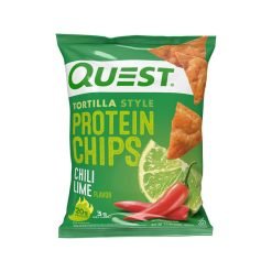 【2023 Flash Sale + Free Shipping】Quest 1.1 Ounce Nutrition Chili Lime Tortilla Style Protein Chips - Pack of 12