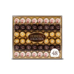 【2023 Flash Sale + Free Shipping】Ferrero 18.2 oz, 48 Count Collection Premium Gourmet Assorted Hazelnut Milk Chocolate, Dark Chocolate and Coconut