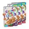 【Flash Sale + Free Shipping】Cinnamon Toast Crunch Original Crispy Breakfast Cereal 16.8 oz.(2 Boxes) & Sugar Squares Toast Crunch 12 oz 1 box