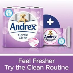 【2023 Limited Time Deals + Free Shipping】Andrex 9 Toilet Roll Pack Gentle Clean Toilet Rolls - toilet paper