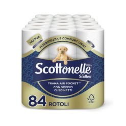 【2023 Limited Time Deals + Free Shipping】Scottonelle 84 Unità Soft and Quilted Toilet Paper - toilet paper