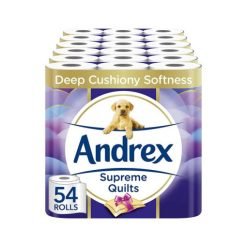 【2023 Special Deals + Free Shipping】Andrex 54 Rolls Supreme Quilted Toilet Paper Roll - toilet paper