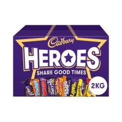 【2024 Flash Sales+ Free Shipping】Cadbury Heroes Chocolate Bulk Sharing Box 2kg Halloween, Milk Chocolates Individually Wrapped