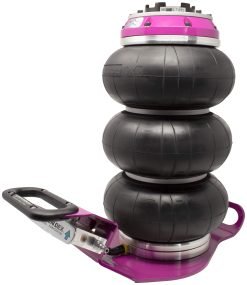 TBT2 RakJak Pneumatic Jack, Triple Bag, 10" Diameter, 2 Ton Capacity, 105 PSI Air Pressure, 6.812" Height, 18" Full Extension