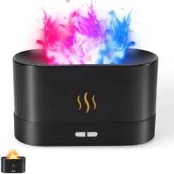 Colorful Flame Air Aroma Diffuser Humidifier, Upgraded 7 Flame Colors
