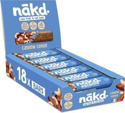 Nakd Fruit & Nut Bar Variety x 18 bars - Cashew Cookie